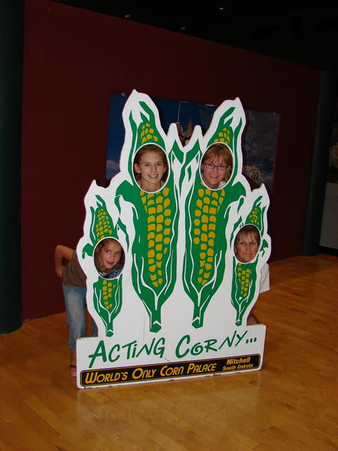 We stopped at the Corn Palace and acted corny.