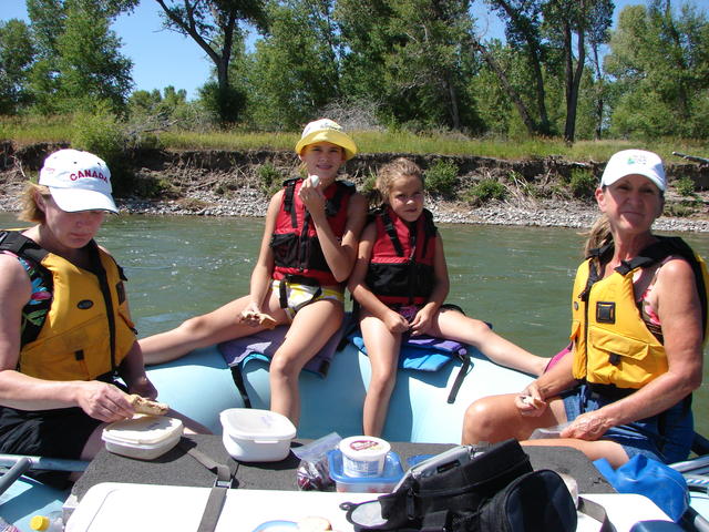 That afternoon we raft on the Yellowstone by Billings.