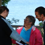 Susan is the Potowatomi officiant and a special friend of Lindsay's.
