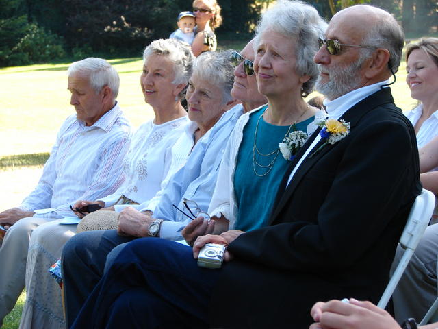 The audience is charmed by the couple and the ceremony.