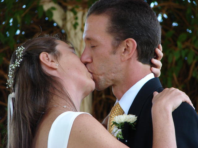 Susan said, "You may now kiss the bride."