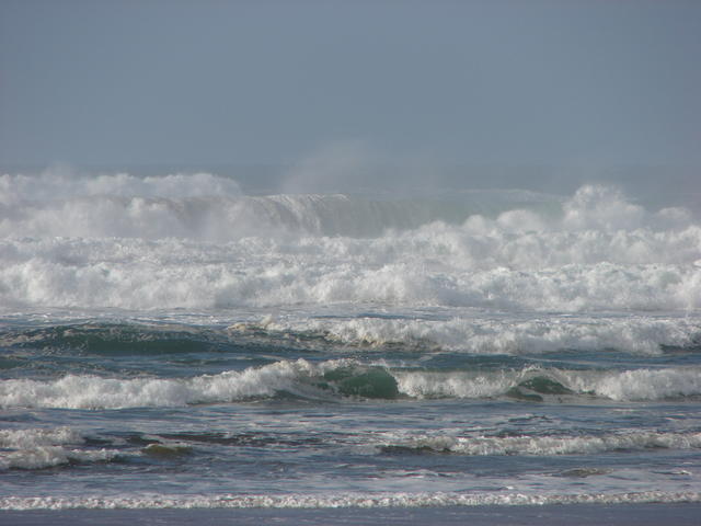 The waves were huge!