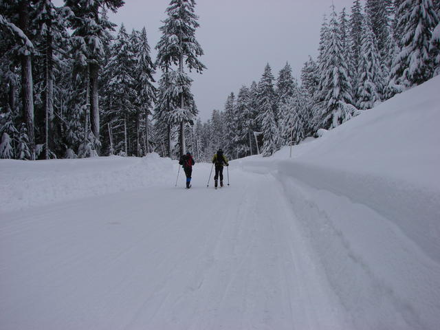 A couple of days later, we went cross-country skiing.