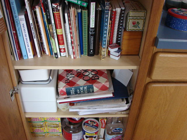 Lots of recipe books.  A couple are from WWII era and were my mom's