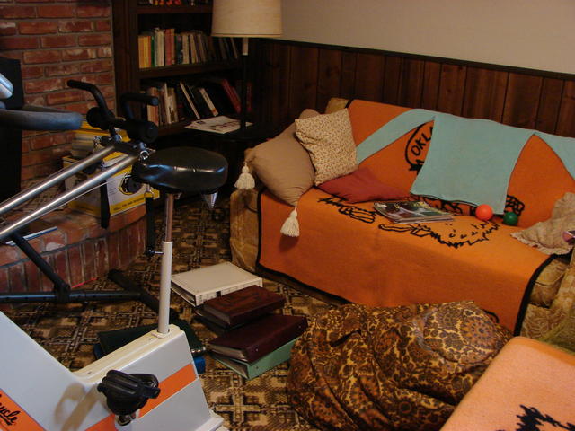 books, pillows, bean bags, etc.