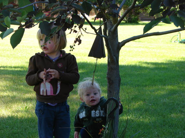 Of course, June and Matteo had to ring the wind chime.