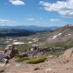 This is the view of the area we had hiked in as seen from the Beartooth Highway.