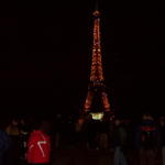 Here we are at the Eiffel Tower with several hundred thousand of our closest friends!