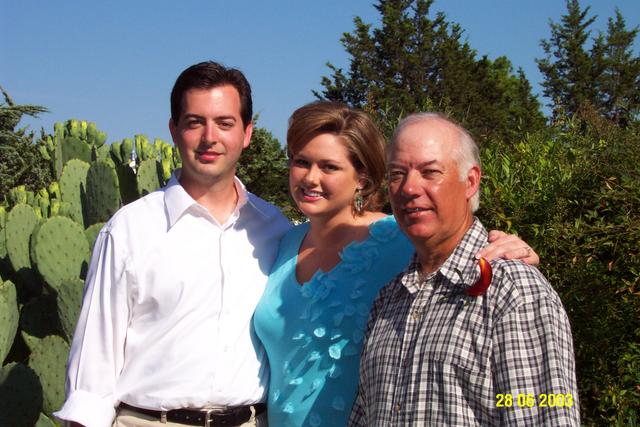 Ron with his son and daughter-in-law, Mike and Amanda 
