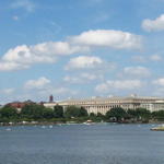 What we saw as we walked toward the Jefferson Memorial.