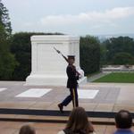 This soldier is guarding the Tomb of the Unknown Soldier.
