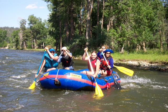 The paddlers were having fun in Eddy.  See them paddle upstream!
