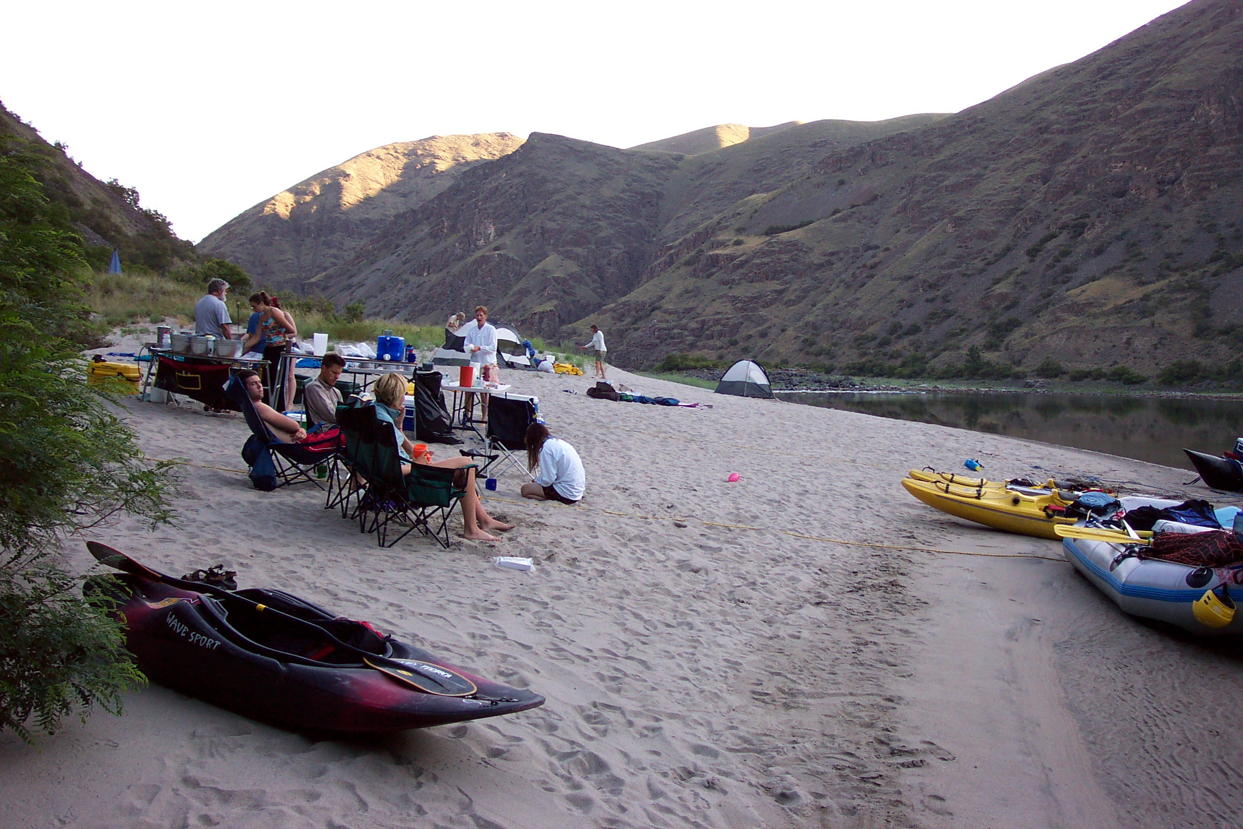 Here we are at the Washington camp and our last night on the river.  This was nooner camp from two years ago.