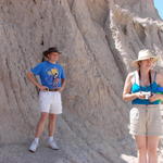 Chris and Carrie were glad they had their hats because there was lots of sun.