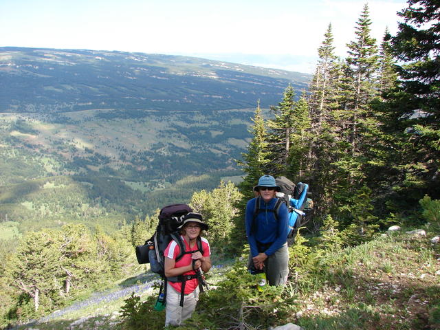 In the background you can see the only golf course in the Pryors.