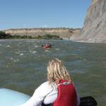 Here we go into the rapids.