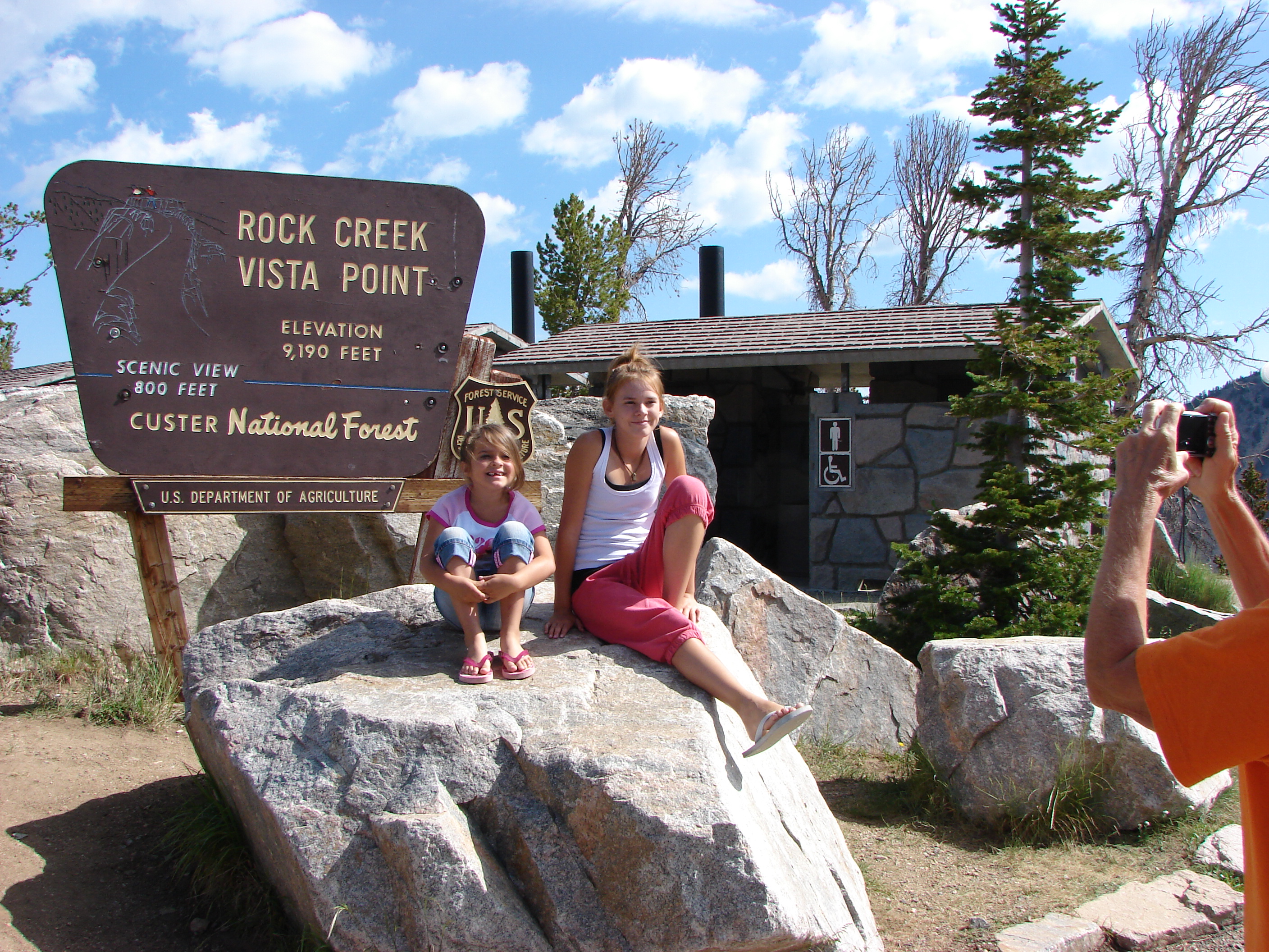 We needed a picture in front of an outhouse.  We used lots of them this week.