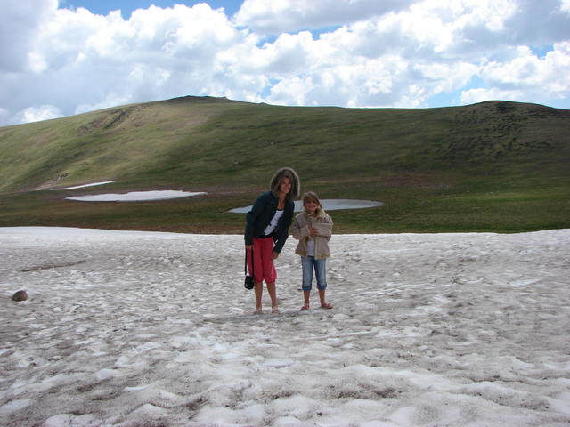 Can you believe there's still snow on July 8?