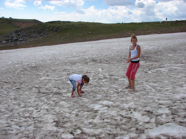 They even had to make and throw some snow balls.