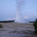  A little bit later, we saw Old Faithful erupt.