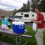 We stopped at Mammoth for a picnic.