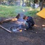 We camped just outside the park, near Bechler Ranger Station.