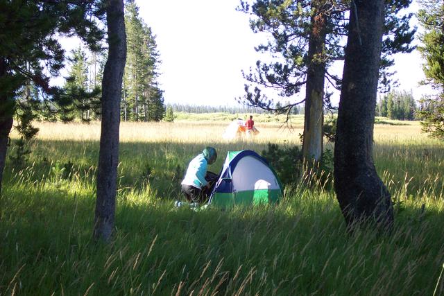 We're taking down our tents (and still wearing our mosquito nets).