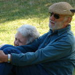 Judy and Rob watch the wedding rehearsal.