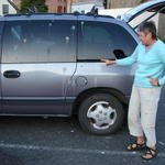 After dinner, I discover that the sea gulls have visited my car.