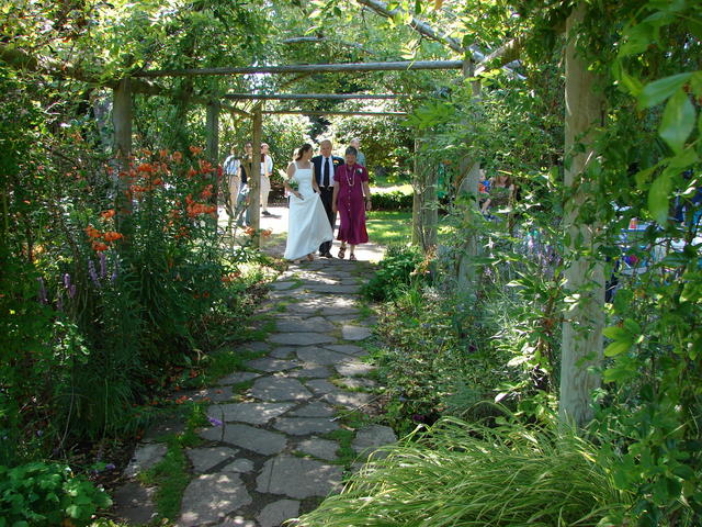 JJ and I walk with Lindsay to her smudging ceremony.