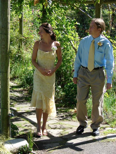 Kris and Chris are the bride's attendants.