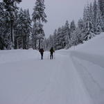 A couple of days later, we went cross-country skiing.