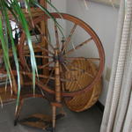 LW's spinning wheel, my basket, but I'm not sure where it's from.