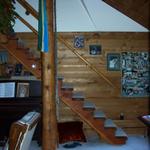 Can you see the rope swing in the house?  I love it!
