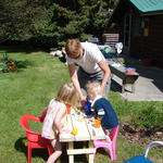 We had lots of little picnics in Fountain Park.