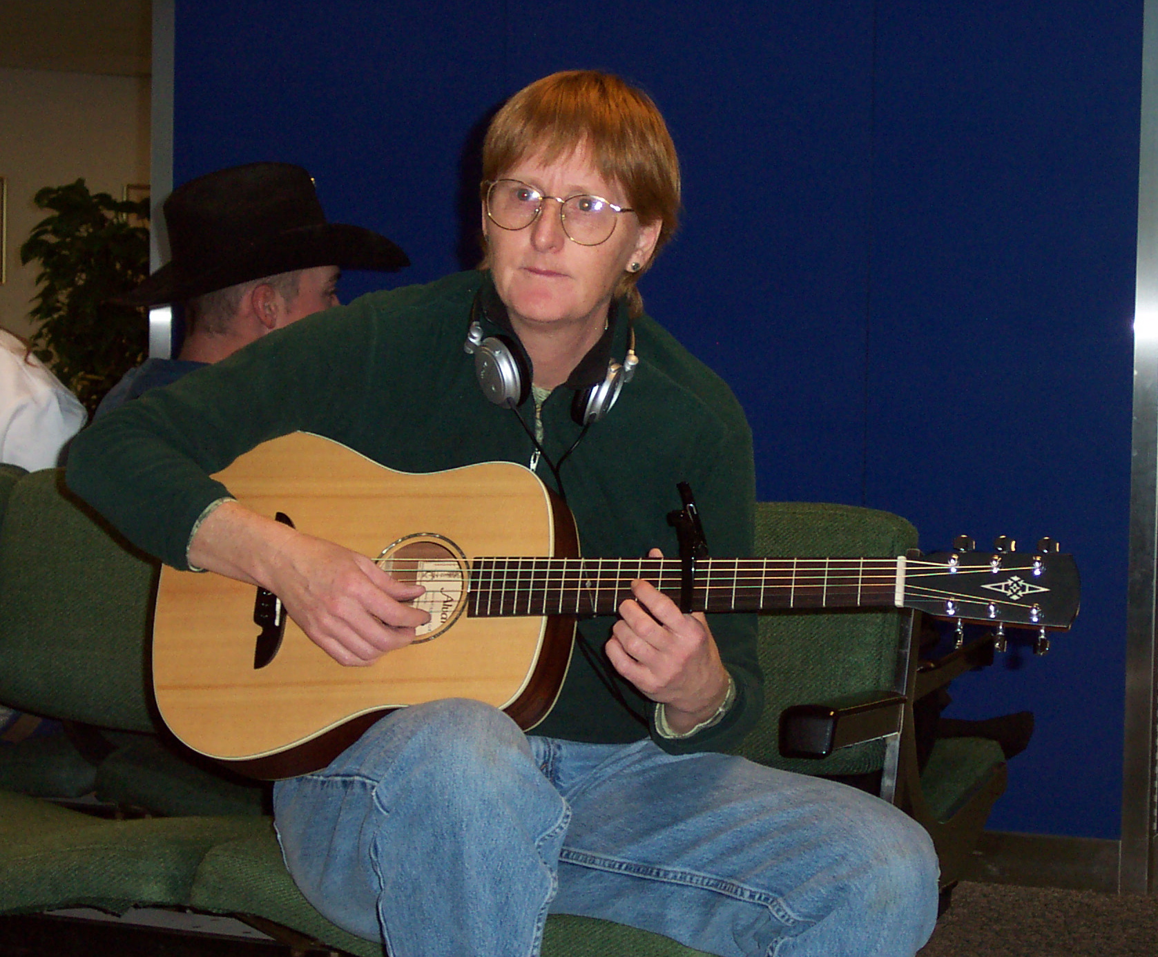 Our first flight was cancelled, which gave us lots of time to entertain ourselves in various airports.