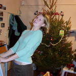 I don't know what Chelsea's doing, but look at her Christmas tree!