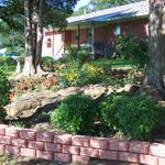 Donna and Ron worked hard on the brick fencing.