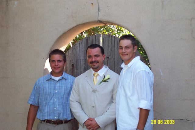 Brad with his brothers Scott Brown and Daniel Stahlheber