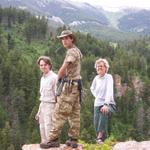 Morgan, Kevin and Mary Ann stand on the edge of the canyon.