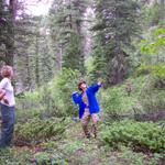 Everyone wanted to try.  We all knew that we could get the rock over the tree branch with the next throw.