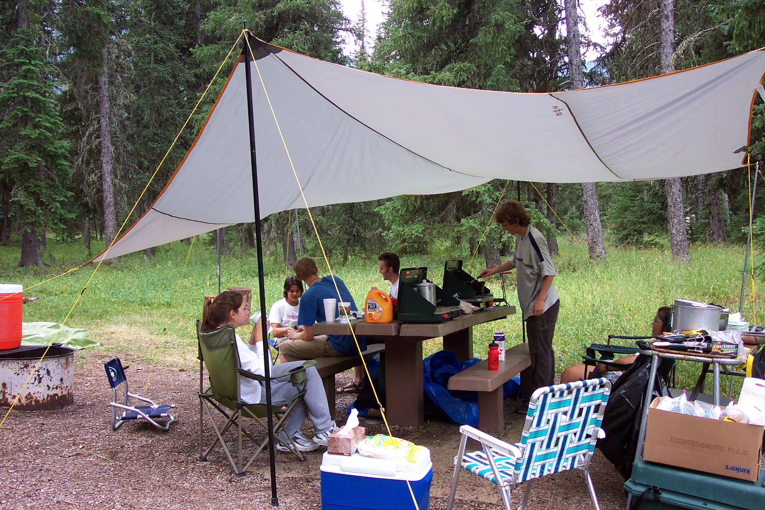 We all enjoyed sitting under the periwing and relaxing.