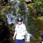 There was a beautiful waterfall just before the last and biggest tunnel.