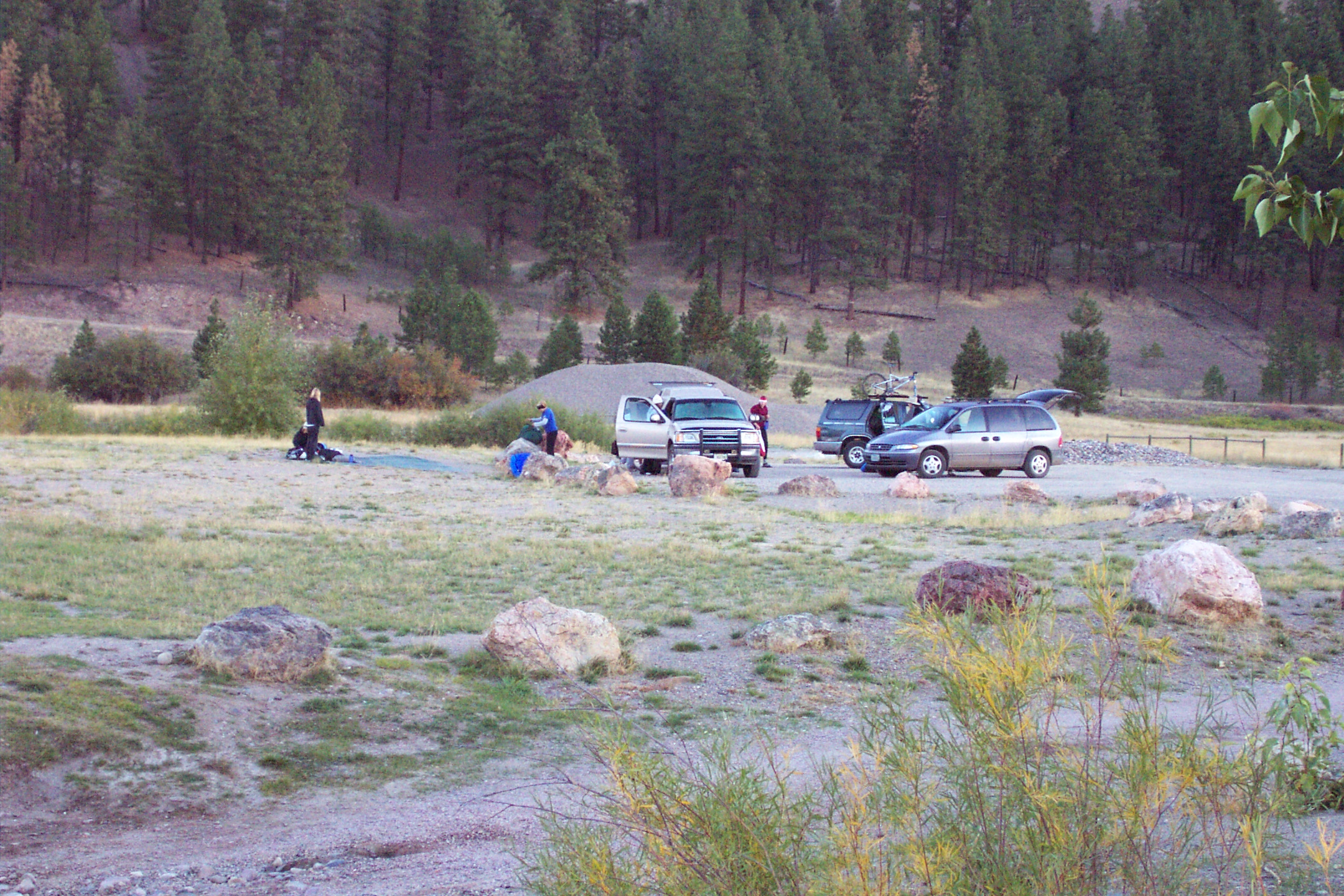 We camped here because we were too tired to drive to Butte to stay with Libby.