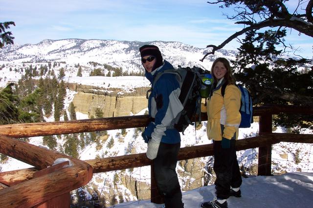 After lunch, we walked out to the overlook.  Jeremy and Kelsiann enjoy the view.