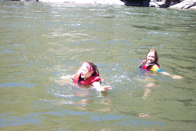 While they hike, we swim....