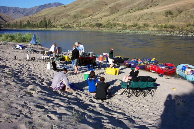 I think this is our third night on the river.