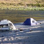 As usual, there were a few tents set up.