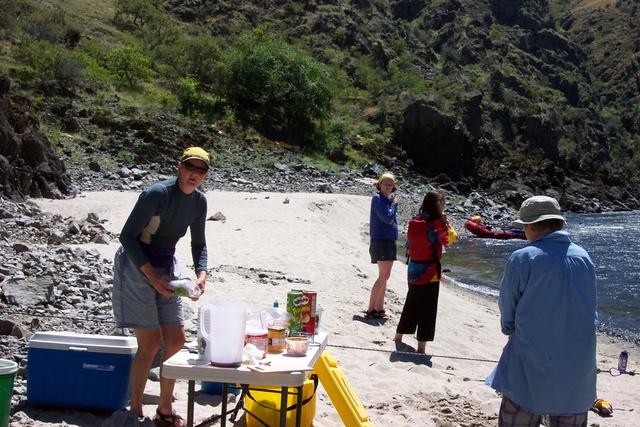 This is lunch camp, right before Slide Rapid.