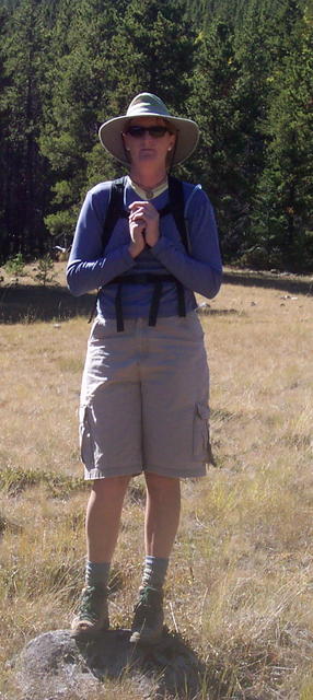 Linda--ready to hike some more.